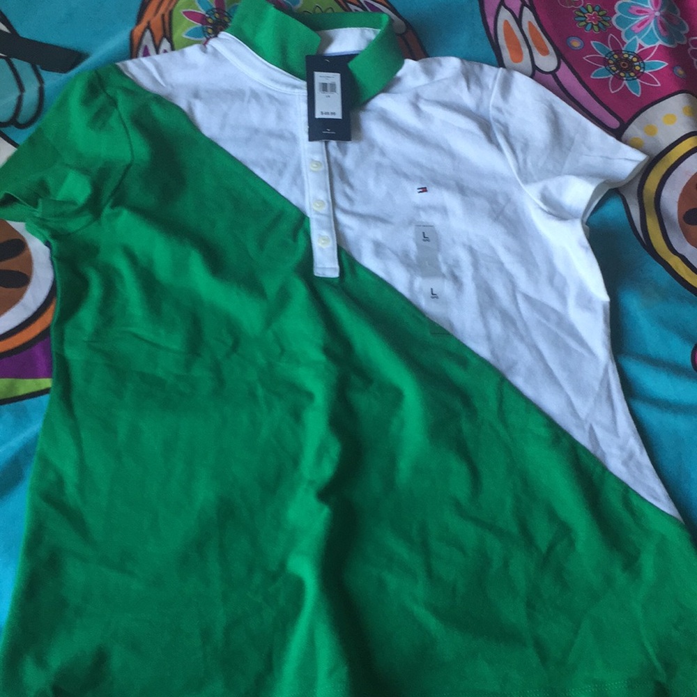 Green and white Tommy Hilfiger